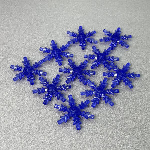 MOC Small Particle Blocks 42409 Parts X789 Ice Crystal Snowflake Crystal 4x4 Frozen Christmas Decoration Toy Building Blocks