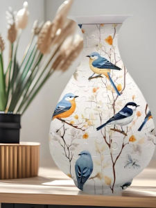 Bình Hoa Lắp Ráp 3D DIY 168 Miếng Đồ Trang Trí Nhà Thủ Công Đồ Chơi Sáng Tạo Cho Mọi Lứa Tuổi Bình Hoa Có Thể Thấm Nước