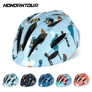 HONORTOUR Mũ Bảo Hiểm Xe Đạp Trẻ Em Nhẹ Thoáng Khí EPS Integrally-Đúc Ván Trượt Mũ Bảo Hiểm Với Thiết Kế Họa Tiết Hoạt Hình Cho Trẻ Em