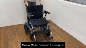 [Same-Day Delivery] Electric Foldable Lightweight Power Wheelchair 18 Inch Seat