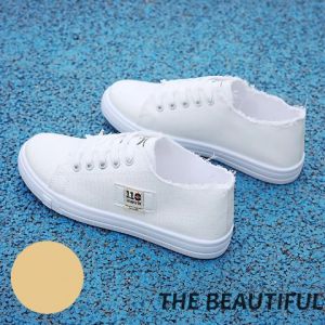 NQshop ไทยแลนด์สปอต🚛 รองเท้าหุ้มส้น รองเท้าผ้าใบสีดำผู้หญิง สไตล์รองเท้าเป็นดีเทลยีนส์ ไม่หนาไม่บาง ใส่แล้วระบายอากาศได้ดีมากๆ แล้วโทนสีสุภาพ ชอบสีไหนเลือกได้เลย ต๊าชสุด🎖️