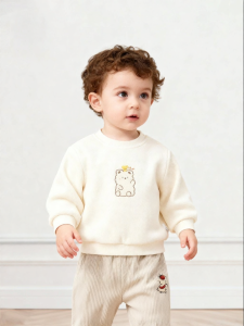 GURCOOC | Áo Hoodie Dài Tay Cổ Tròn Làm Lớp Đệm Dành Cho Bé Trai và Bé Gái Mùa Xuân và Thu