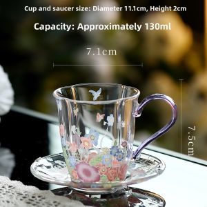 YOGEHOME | Personal Elegant Coffee Cup and Saucer Set