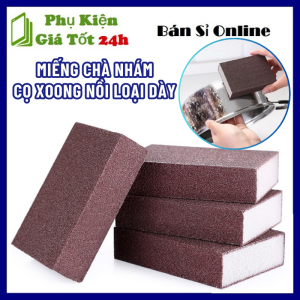 Miếng Chà Nhám Cọ Xoong Nồi Loại Dày - Cọ Xoong Nồi ChảoĐồ INOX Giúp Làm Sạch Vết Ố Lâu Ngày Mút Chà Xoong Tạo Bọt