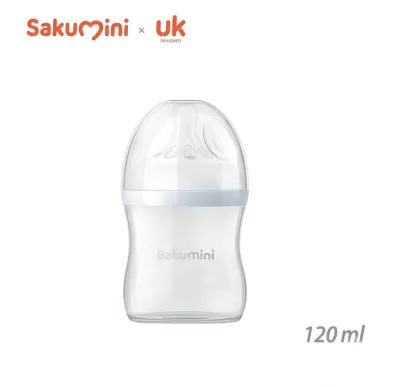 Sakumini Baby Natural Milk Feeding Bottle 120/240 ML Botol Dot Susu Bayi Newborn Nipple Peristaltic