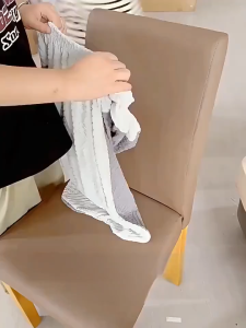 Chair Cover Stretchable Universal Chair Cover Stretch Elastic Dining Seat Cover Anti-Dirty