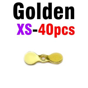 40Pcs Stainless Steel Small Propeller Spinner Blade DIY Hard Fishing Lure Hook Bait Proper Jig Spinner Bait Fishing Accessories