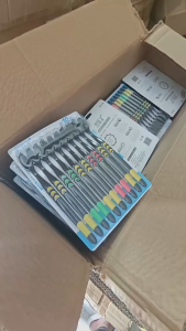10 pcs adult gentle toothbrushes with natural bamboo charcoal bristles