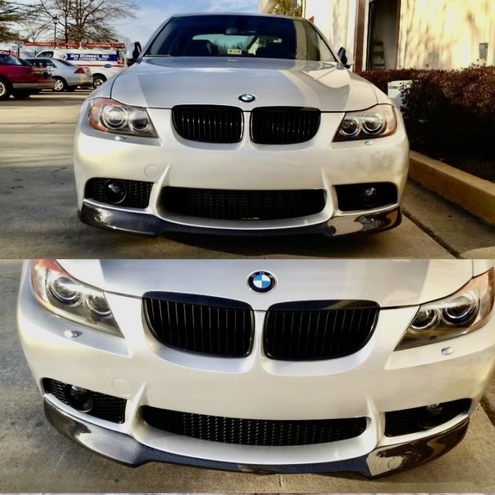 Bmw e90 Msport m sport Vorsteiner Front Carbon fiber fibre diffuser ...