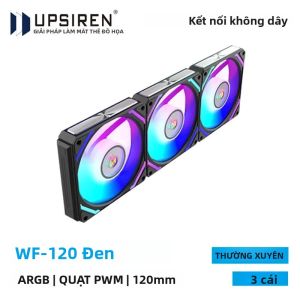 UPSIREN WF-120 ARGB RGB 120mm Máy Tính Quạt Bộ 3 Màu Ma Thuật Không Dây Khâu Tản Nhiệt 4PIN Chất Lỏng Chịu Lực