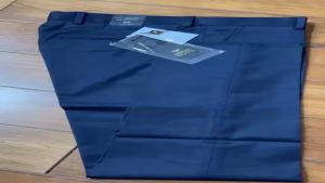 Quần âu Aristino Business 1TR02402 sợi Wool lông cừu dáng ôm Slimfit màu xanh than