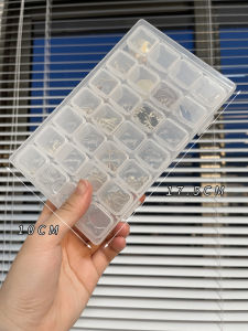 Transparent PVC Compartment Plastic Storage Box Womens Necklace Earring Storage Handy Gadget Desktop Dustproof Anti-Oxidation Jewelry Box