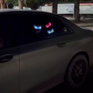 Solar Powered Demon Eye LED Atmosphere Light with Suction Cup Wireless USB Rechargeable Breathing Car Ambient Lamp Universal