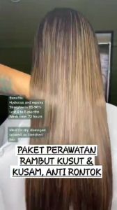 Kormesic Paket Botox Keratin Collagen Treatment Light & Smooth Perawatan Rambut Rusak Anti Rontok