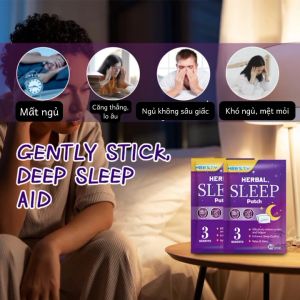 Miếng Dán Điều Hòa Giấc Ngủ Giúp Ngủ Sâu Giấc Hết Căng Thẳng Lo Âu Ngủ Giật Mình 10 miếng