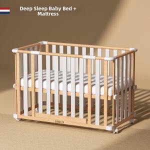 evoceler | Convertible Multifunctional Wooden Baby Crib