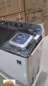 Mesin Cuci 2 Tabung AQUA AQW P1260T Hijab Series Airdry System 12 KG