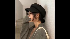 Mũ Beret Thời Trang Nữ Chất Liệu Polyester Ấm Áp Kiểu Dáng Bát Giác Phù Hợp Mọi Mùa Dành Cho Người Đầu To Phong Cách Pháp Cổ Điển.