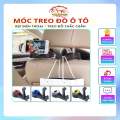 Móc treo đồ kiêm giá đỡ điện thoại gắn sau ghế ô tô xe hơi chắc chắn tiện dụng. 