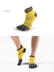 Tất thể thao cổ ngắn xỏ ngón GOMTAT chuyên dùng tập luyện thể dục chất liệu sợi cotton hút ẩm cao cấp - XONGON-MAX-1201