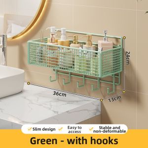 WUBUWEI | Wall-mounted Drill-free Bathroom Organizer
