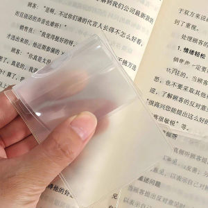 3X Magnifying Glass Magnifier Lens Pocket Wallet Transparent Card Magnifying Ultra-Thin Reading Pocket Loupe Magnifier