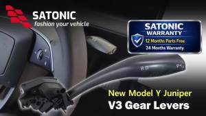 For Tesla Model Y Gear Stalk Shifter Cover Drive Reverse Park Control Trim No Drilling Required