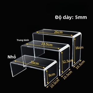 Giá Trưng Bày Acrylic Dày Trong Suốt Để Bàn Giá Lưu Trữ Chữ U Giá Để Giày Giá Để Mỹ Phẩm Giá Để Đồ Chơi Giá Để Đồ Lưu Trữ