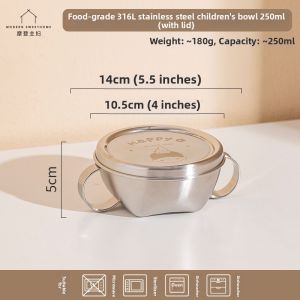 MODERN SWEETHOME | Stainless Steel Child Bowls Lid 202