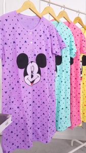 baju tidur daster Wanita Standart BB MAX 70KG KAOS TEBAL KANCING 3 BUSUI ada kantong 1 PARIS