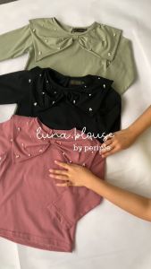 PERIPLE Blouse Anak Payet Mutiara Untuk Usia 2-7 Tahun Atasan Anak Payet