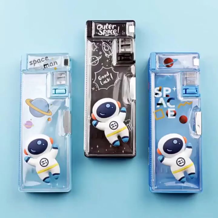 Zaman Now -  Kotak Pensil Case Magnet Untuk Anak Tk & Sd / Kotak Pensil Anak Lengkap Dengan Peruncing / Tempat Pensil Karakter