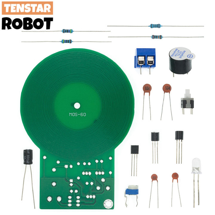 JS-60 DIY Metal Detector Kit DIY Electronic Kit DC 3V-5V 60mm Non