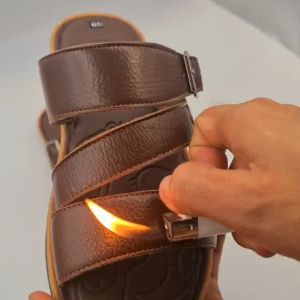 DÉP NAM THIẾT KẾ 3 QUAI DA BÒ THẬT 100% BẢO HÀNH MIỄN PHÍ 12 THÁNG V.3QL