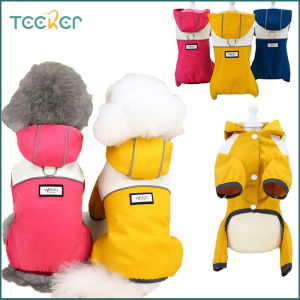 Teeker Pet Dog Raincoat Small Medium Dog Waterproof Clothing Pet Apparel Bulldog Chihuahua Outdoor Waterproof Outfits
