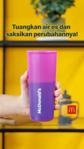 McDonalds McD Color Changing Tumbler bisa berubah warna 450 ml Limited Edition 2024