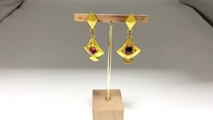 New Genshin Impact Earrings Yae Miko Eye of God Pendant Earrings Cosplay Prop Alloy Earring Jewelry for Women Men Accessory Gift