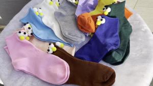 Multi-color 3D Big Eyes Socks For Couple Friends 3D Doll Low-Tube Cute Socks Novelty New Year Women Adults Funny Animal Socks