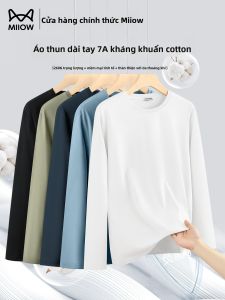 MiiOW | 100 Percent Cotton Breathable Round Neck Casual Long Sleeve T-shirt