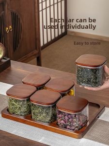 CRISTALGLASS | Square Glass Airtight Tea Canister