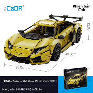 CaDA | Mô Hình Lắp Ráp Giáo Dục Các Phần Tử Nhỏ LP700 Siêu Xe