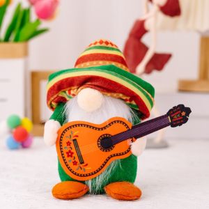 Carnival Decorations Atmosphere Arrangement Music Creative Dwarf Figurine Non-Face Ornament Festival Celebration Supplies