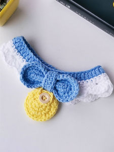 สร้อยคอแมว AirTag ทอ ติดตาม Apple พร้อมหูแมวสีน้ำเงิน เครื่องประดับสัตว์เลี้ยงป้องกันการสูญหาย