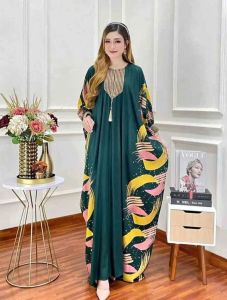 GAMIS AMANDA - BAJU MUSLIMAH VIRAL 2025 - KAFTAN MURAH MERIAH - HOMEDRESS - BAHAN RAYON SUPER PREMIUM - JUMBO LD 175
