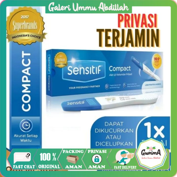 Sensitif COMPACT Tespek Sensitif Alat Test Kehamilan Alat Uji Kehamilan Tes Hamil Testpack
