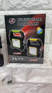Lampu LED JY-258B Senter Led Gagang Multifungsi Portable Lamp Outdoor Camping Lantern Senter Darurat Rechargeable + Powerbank