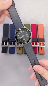 Dây Đeo Đồng Hồ Bằng Vải Cao Su Phát Hành Nhanh 20mm-24mm Vòng Đeo Tay Nylon Quân Sự Chống Nước Cho Seiko Casio Dây Đeo Đồng Hồ Nam Chống Nước