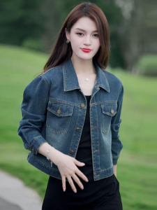 French Design Retro Short Jean Jacket