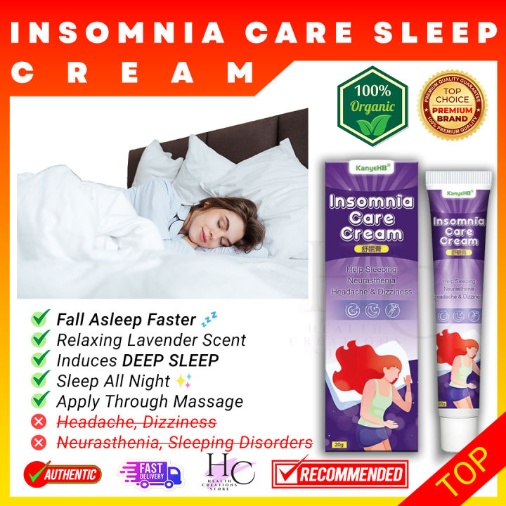 ✨😴 [ COD ] KANYEHB Insomnia Care Cream Relief Pampatulog na Gamot Insomnia Treatment Therapy Sleep Aid Sleep Well Melatonin Capsule For Sleep Anxiety Reliever Adult Sleeping Pills for Fast Asleep Stress Reliever Sleep Patch Insomnia Sleep Aid 😴✨