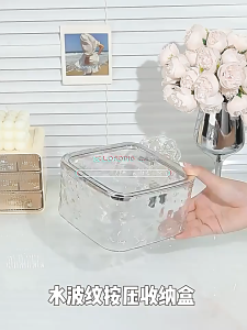 Desktop Storage Box Childrens Hair Accessories Storage Box Hair Ring Rubber Band Storage Box Transparent Acrylic Storage Basket